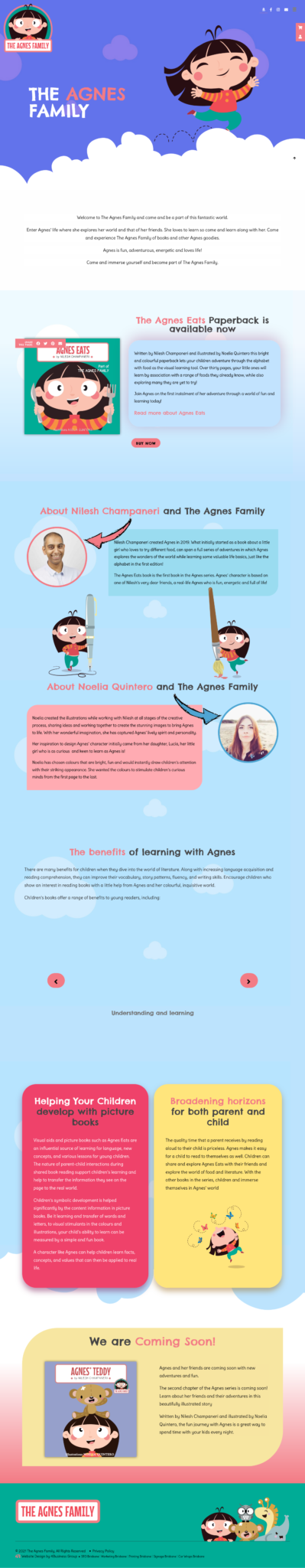 Theagnesfamily:Tablet View