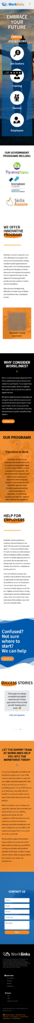 Worklinks: Mobile View
