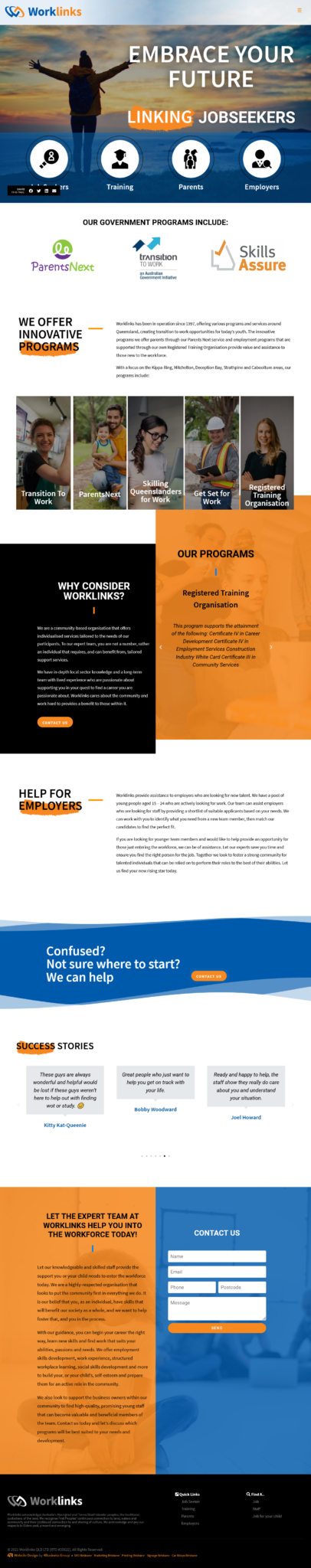 Worklinks :Tablet View