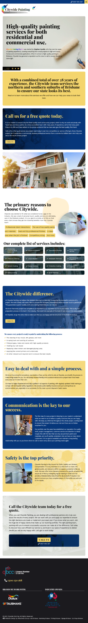 Citywide Painting :Tablet View