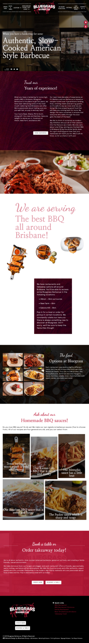 Bluegrass BBQ: Mobile View