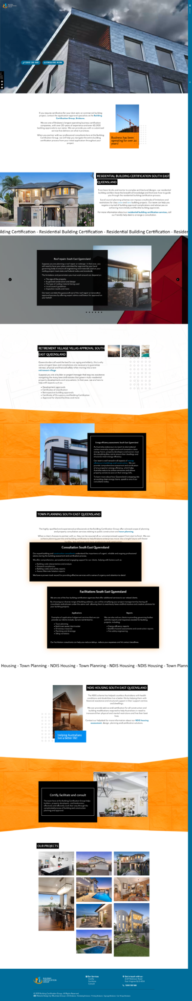 Building Certification Group: Desktop View
