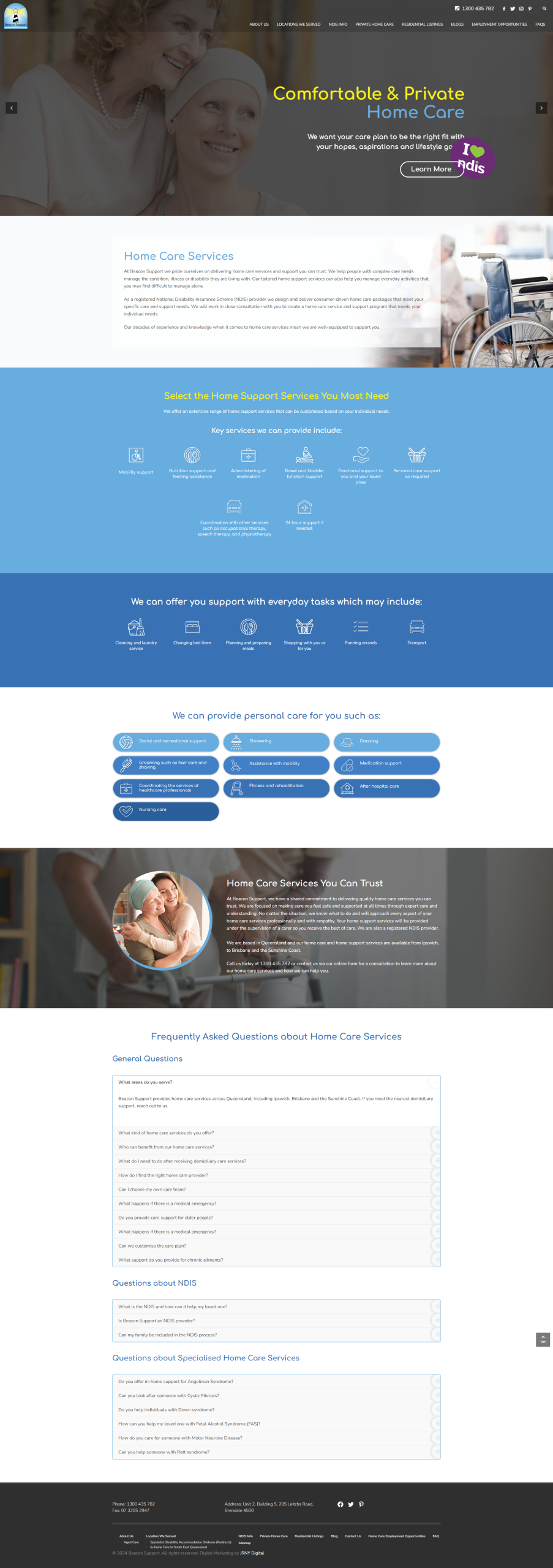Beacon Support: Desktop View