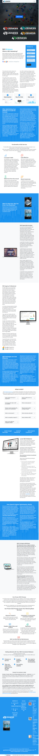SEO 4 Business: Tablet View